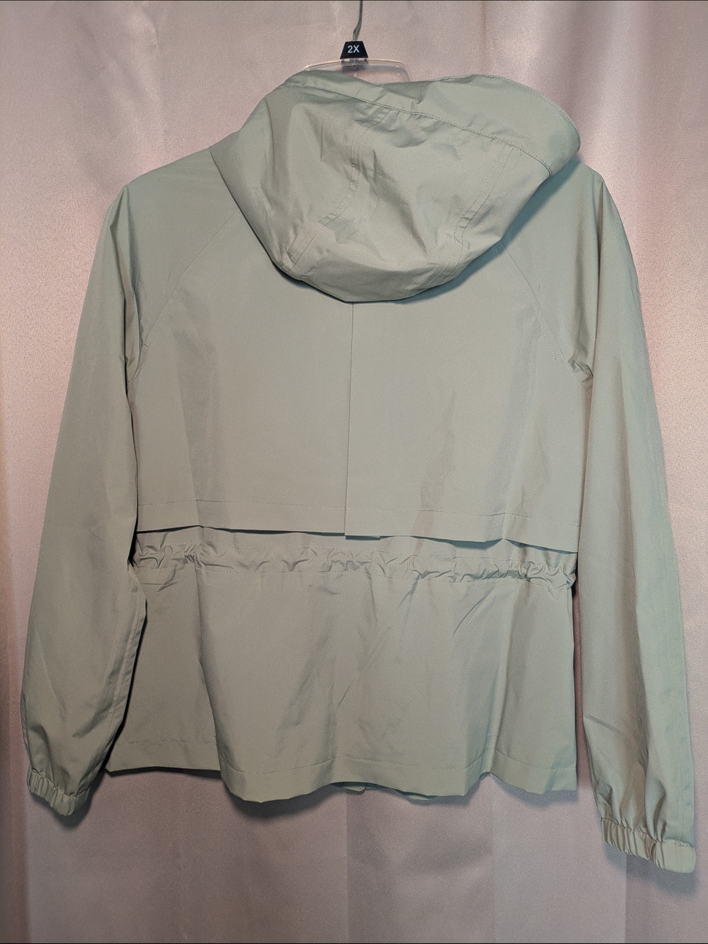 Lands' End Light Green/Mint Hooded Anorak Jacket - Picture 3 of 4